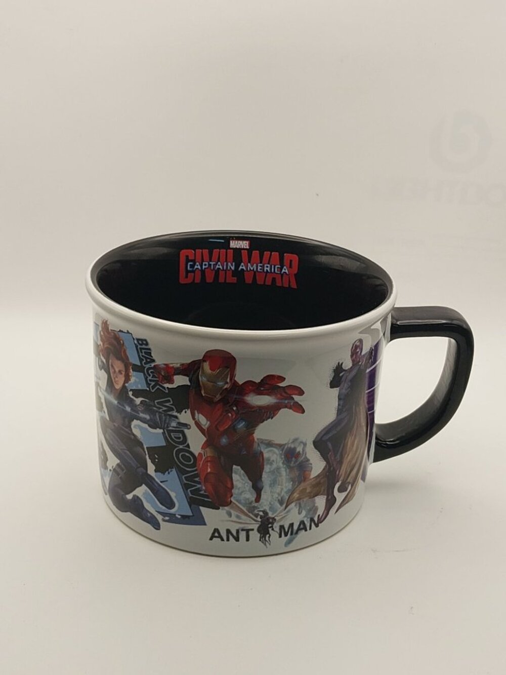 Marvel Captain America Civil War Characters Coffee Mug Black Interior 12oz Offic